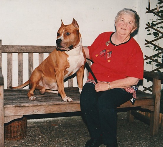 Betty Michl met Ch. Willynwood Redneck