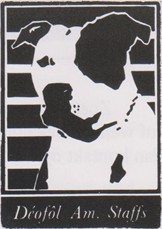 D&eacute;of&ocirc;l AmStaffs kennel logo