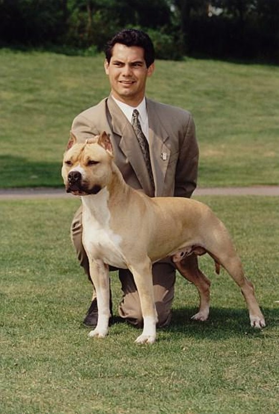 Ch. Willynwood High-Tech met handler Steven Cabral