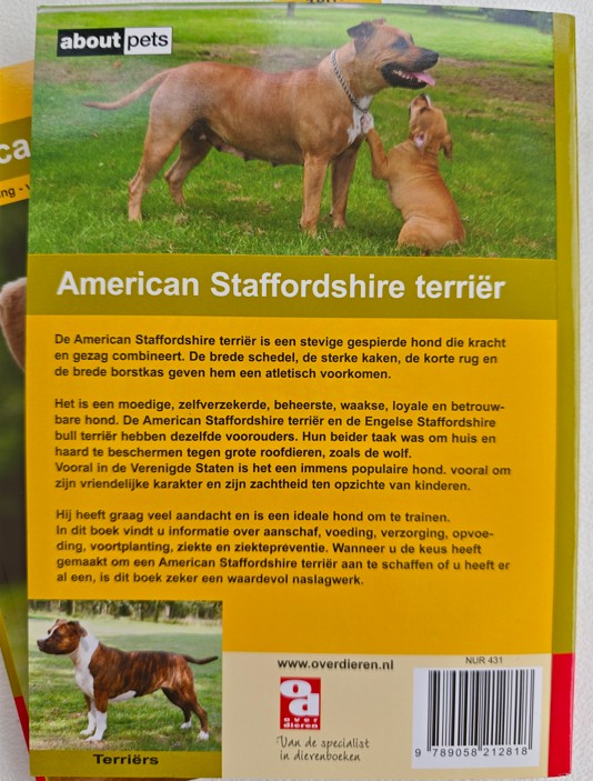 Over Dieren Boekjes Amerikaanse staffordshire terrier