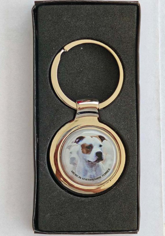 Sleutelhanger Goud American Staffordshire Terrier