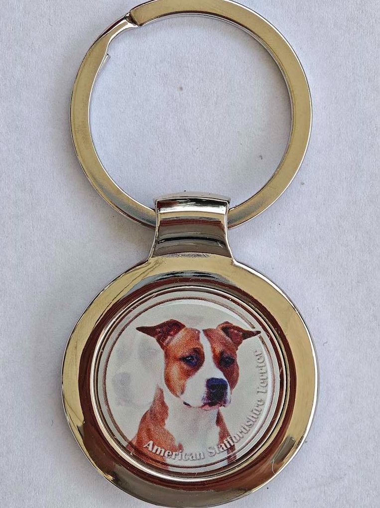 Sleutelhanger Goud American Staffordshire Terrier
